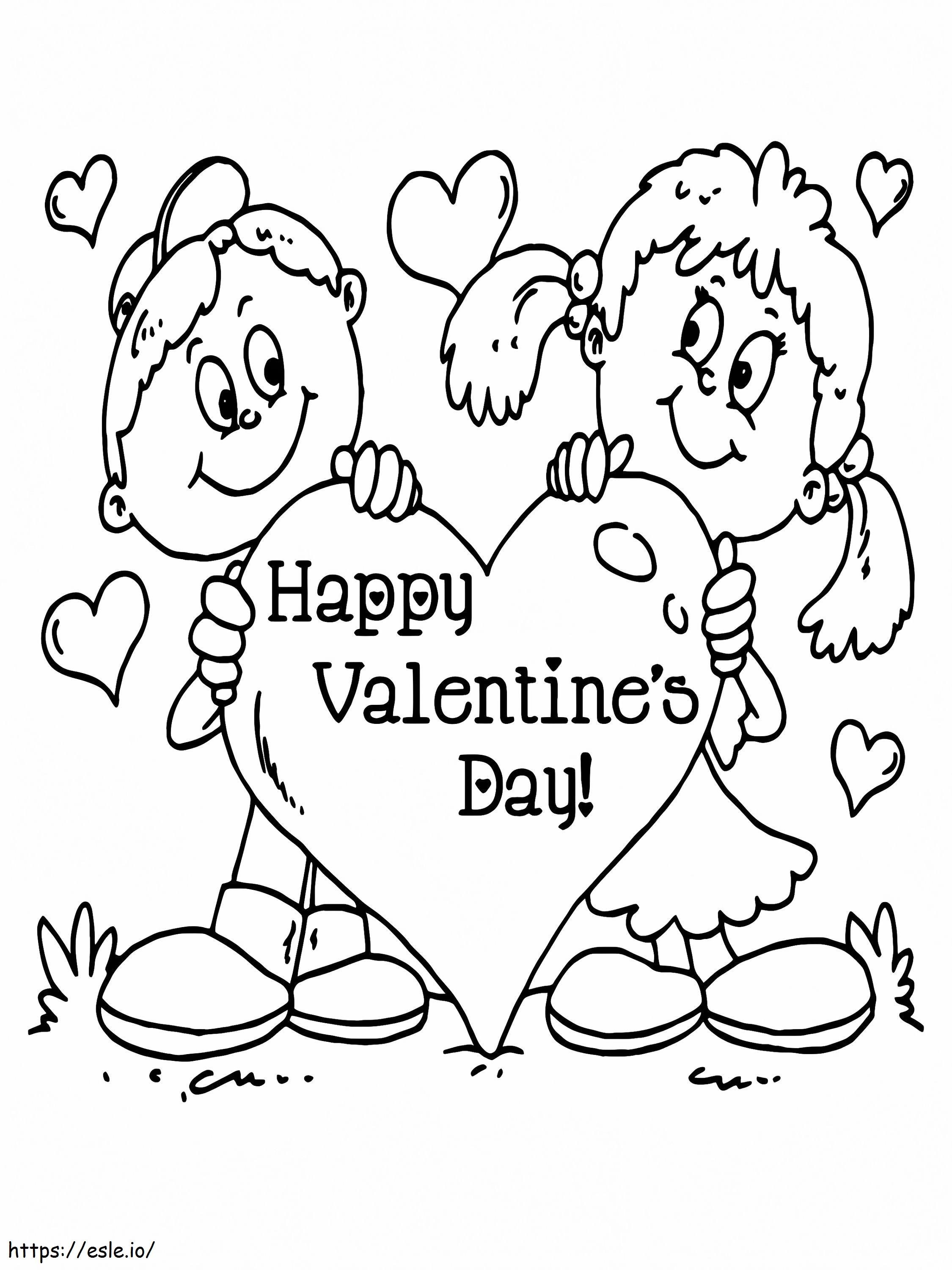Toddler valentine s day coloring page