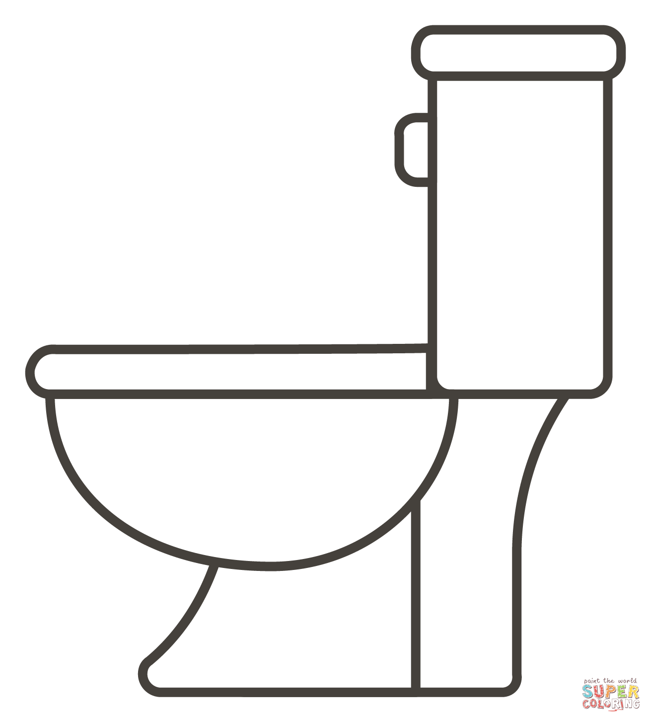 Toilet coloring page free printable coloring pages