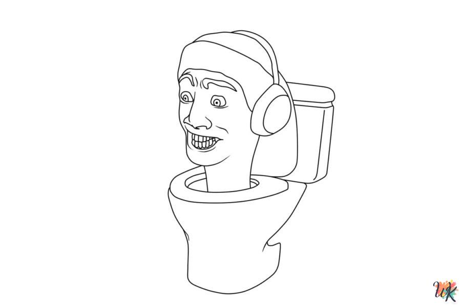 Skibidi toilet coloring pages a fun and educatnal approach to hygiene educatn for kids