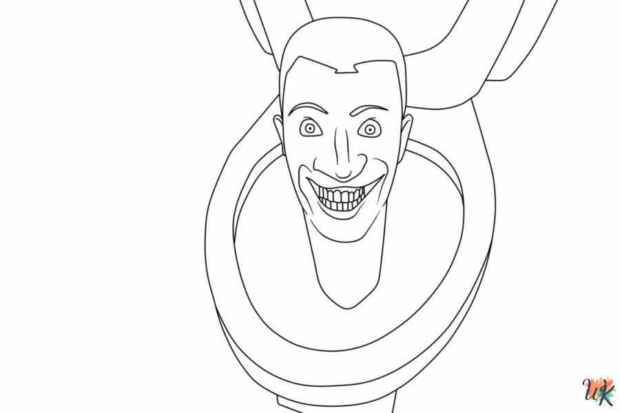 Skibidi toilet coloring pages fun and educational tools for teaching hygiene
