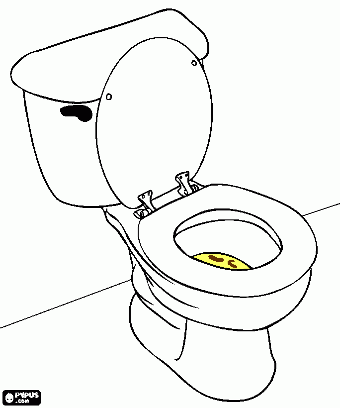 Toilet coloring page printable toilet