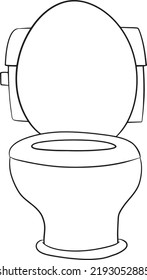 Toilet coloring page doodle kawaii cute stock vector royalty free