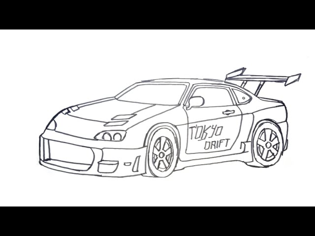 How to draw a car