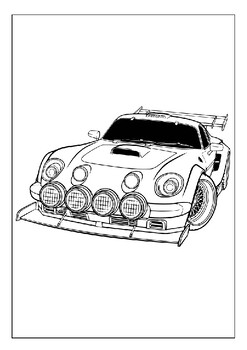 The fast and the furious coloring fun for kids printable collection