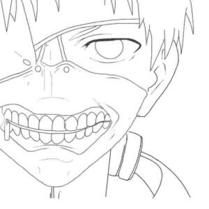 Tokyo ghoul coloring pages printable for free download