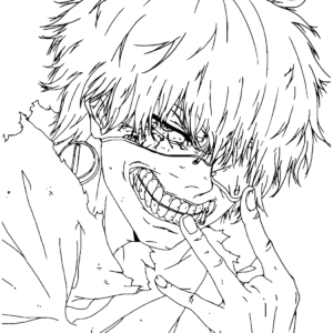Tokyo ghoul coloring pages printable for free download