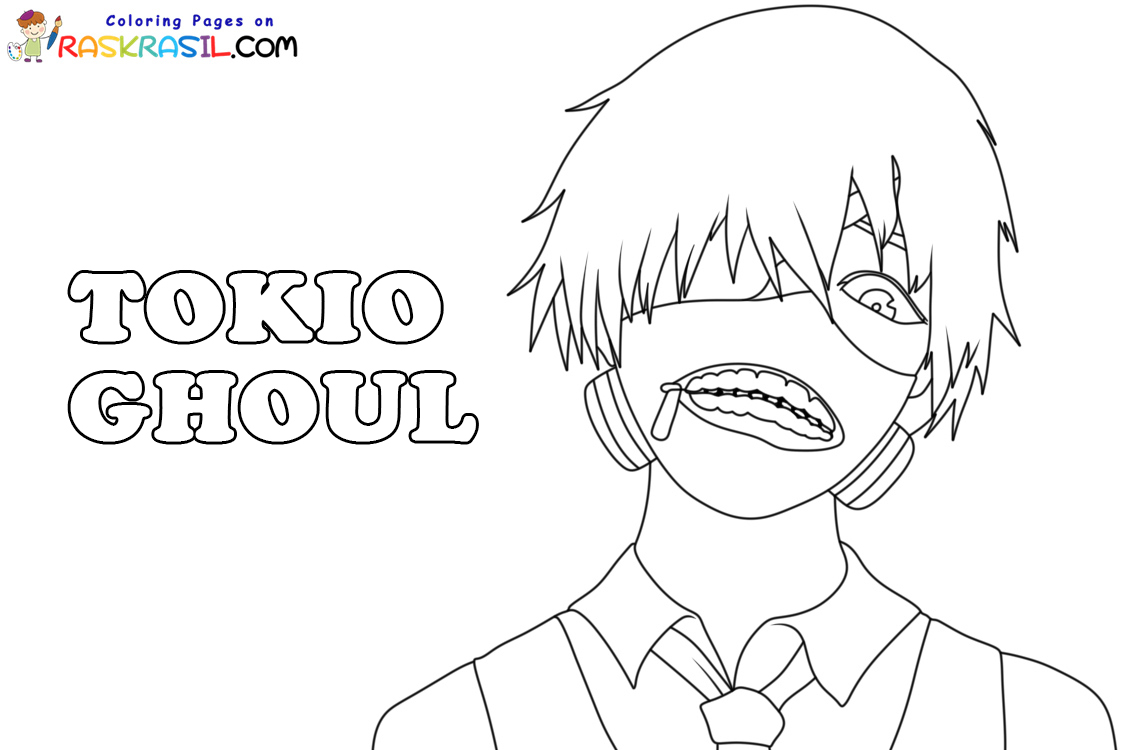 Tokyo ghoul coloring pages pictures free printable