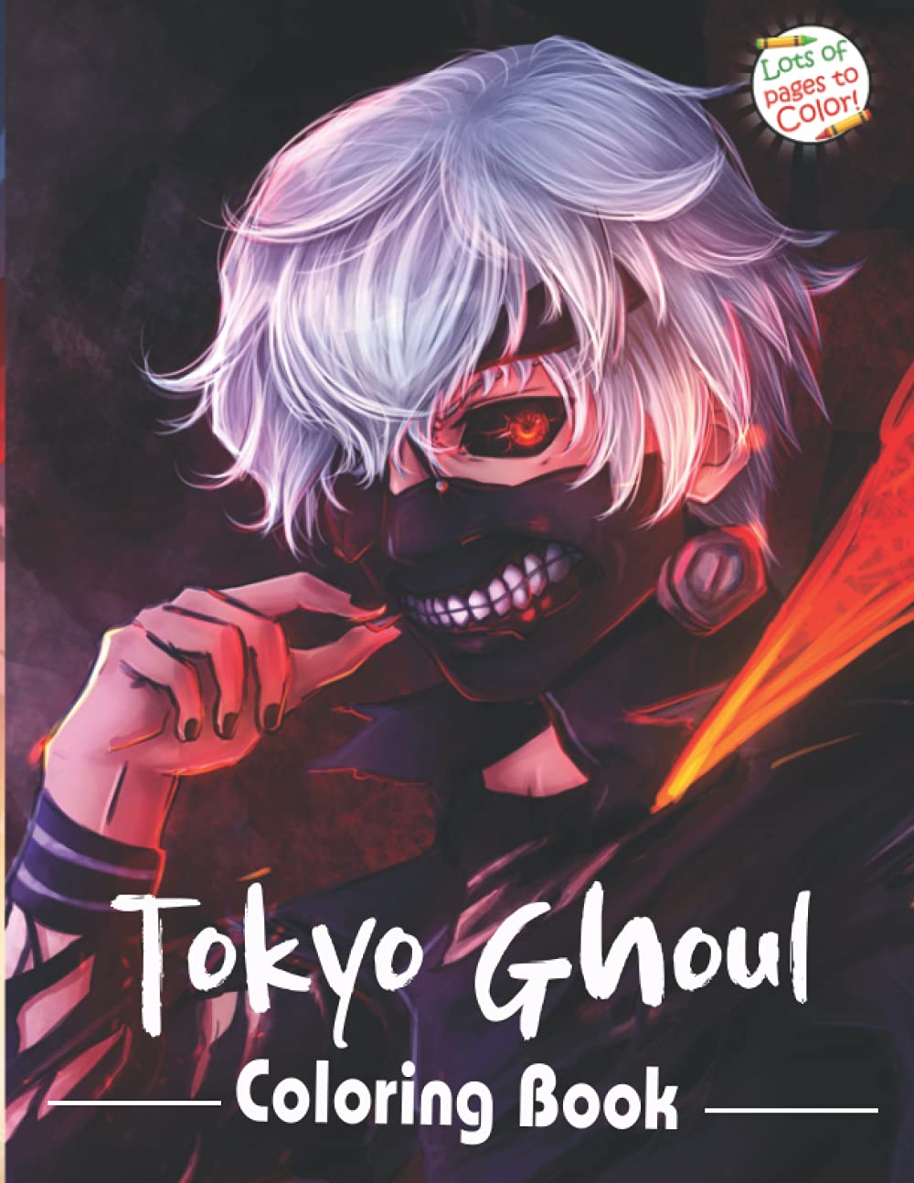 Buy tokyo ghoul coloring book anime coloring book for kids and all fans of tokyo ghoul gift for manga lovers online at prus