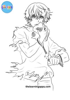Free ken kaneki coloring pages for kids printable worksheets mcpo