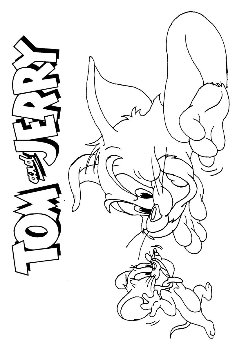 Tom and jerry coloring page