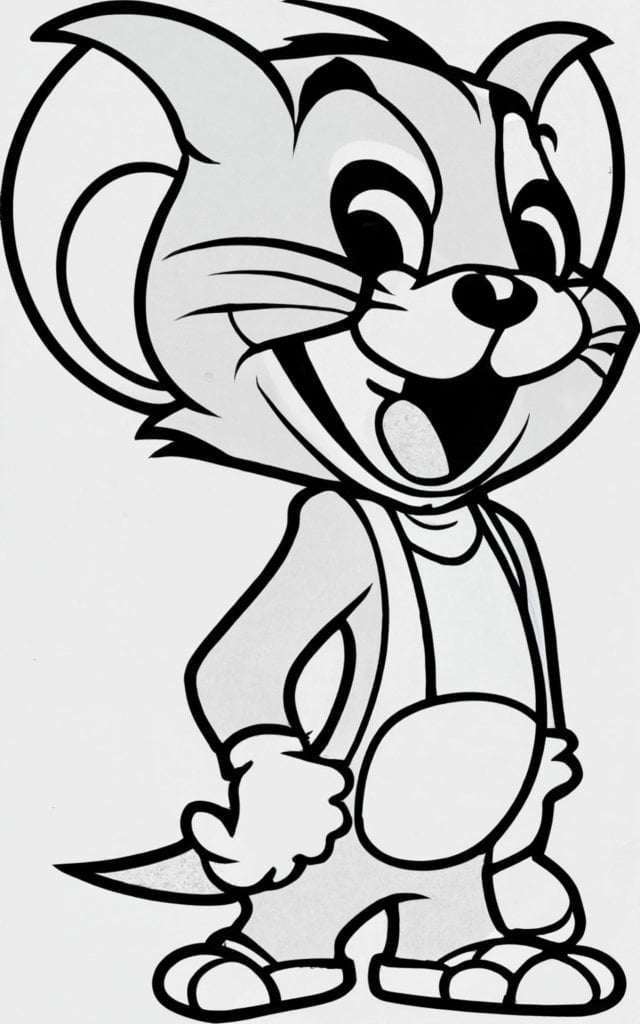 Best tom jerry coloring pages
