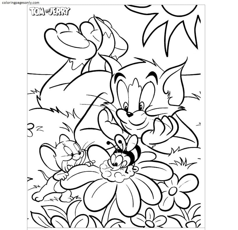 Tom and jerry coloring pages printable for free download