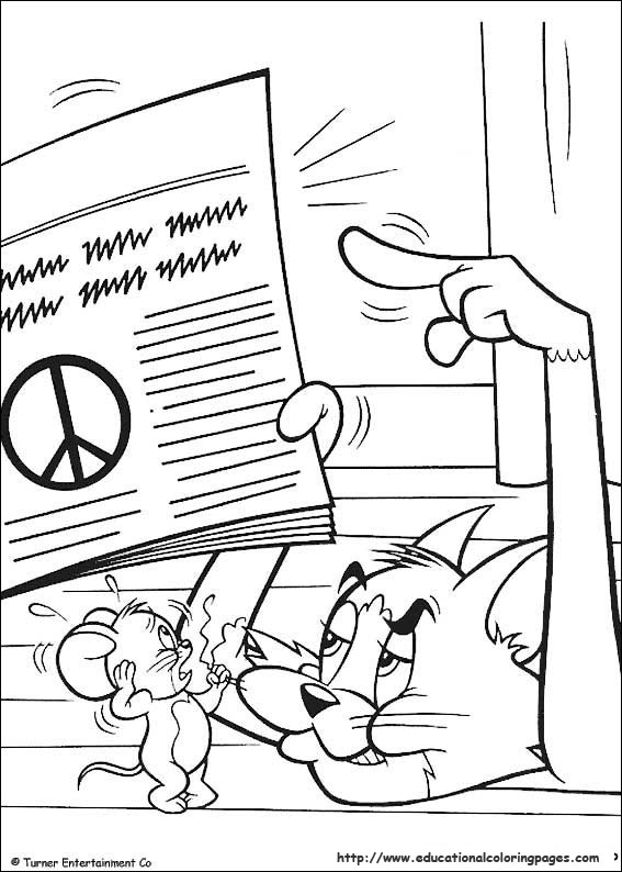 Tom and jerry coloring pages