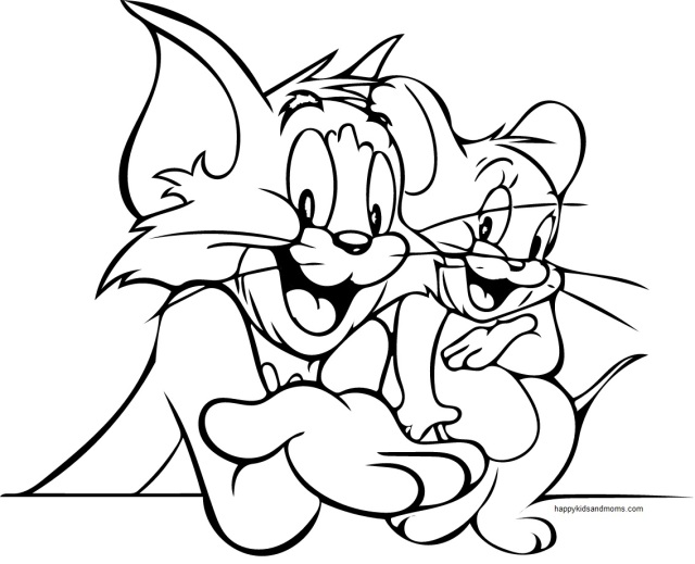 Tom and jerry coloring pages free printables â happy kids and moms