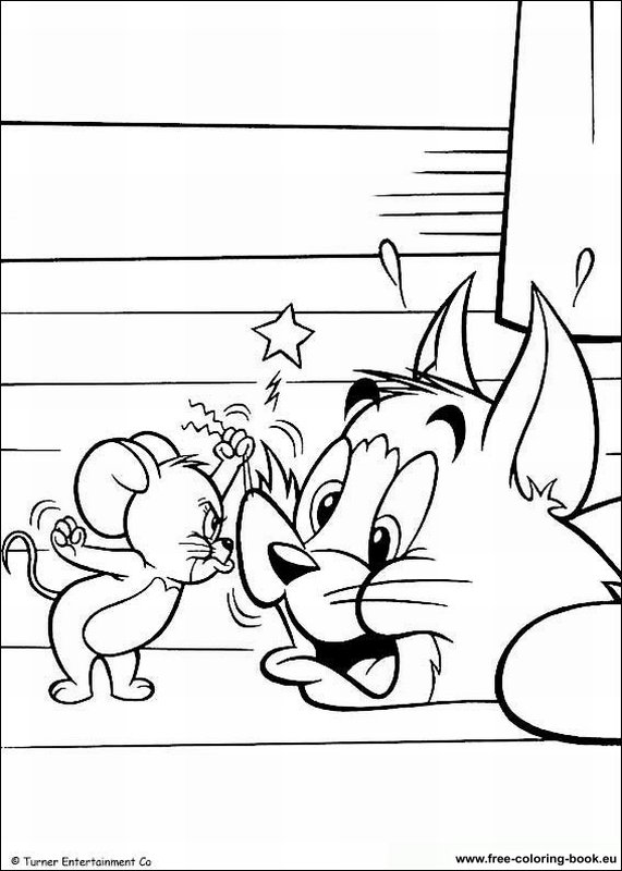 Coloring pages tom and jerry