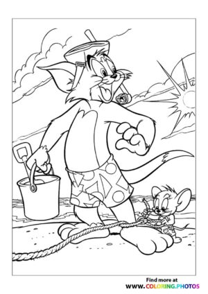 Tom and jerry eating cake