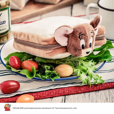Tom and jerry original pouch funny art jerry sandwiched between breads pre
