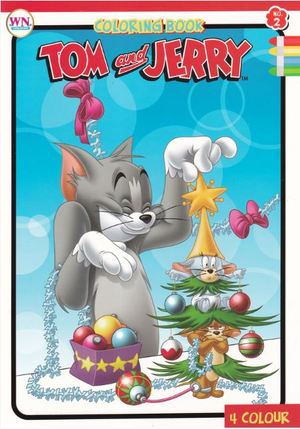 Books tom and jerry colouring book sticker