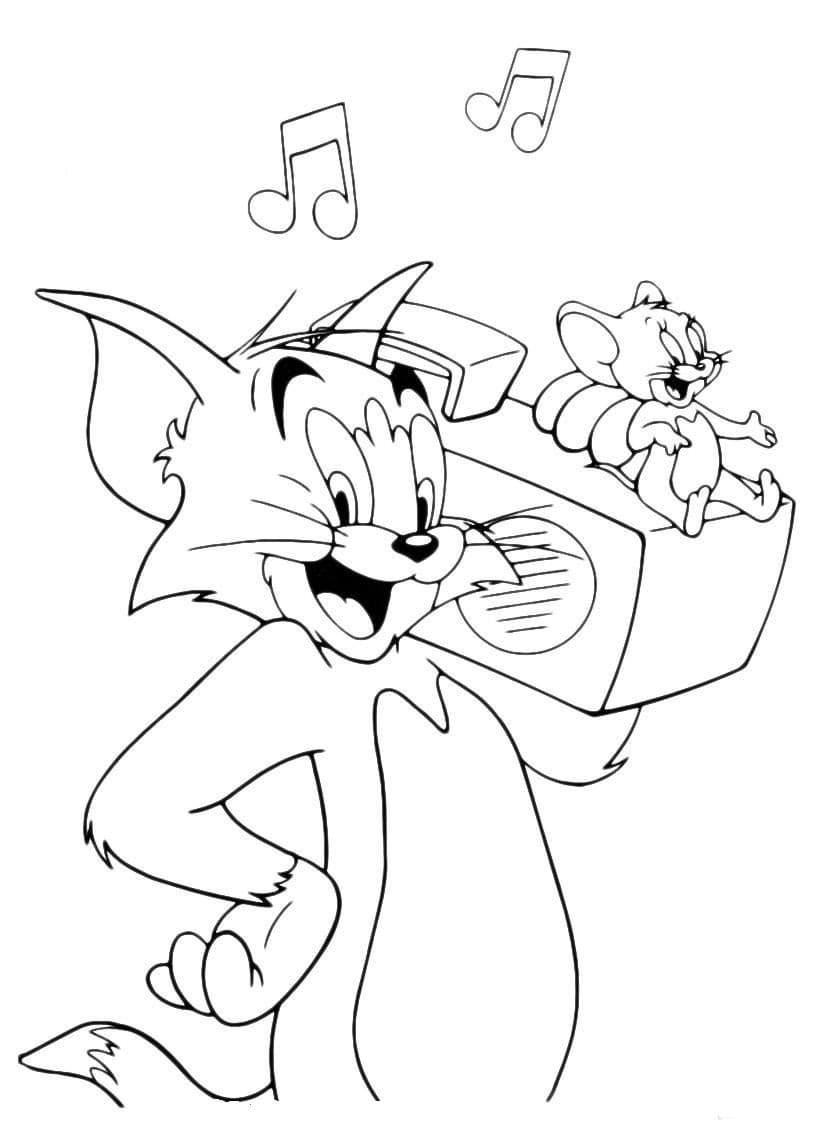 Tom and jerry coloring pages images free printable