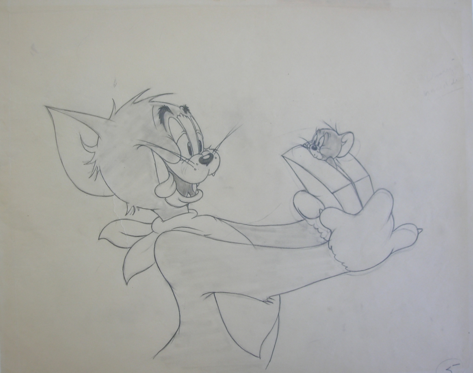 Animation drawing of tom from flirty birdy in c es mgm studio