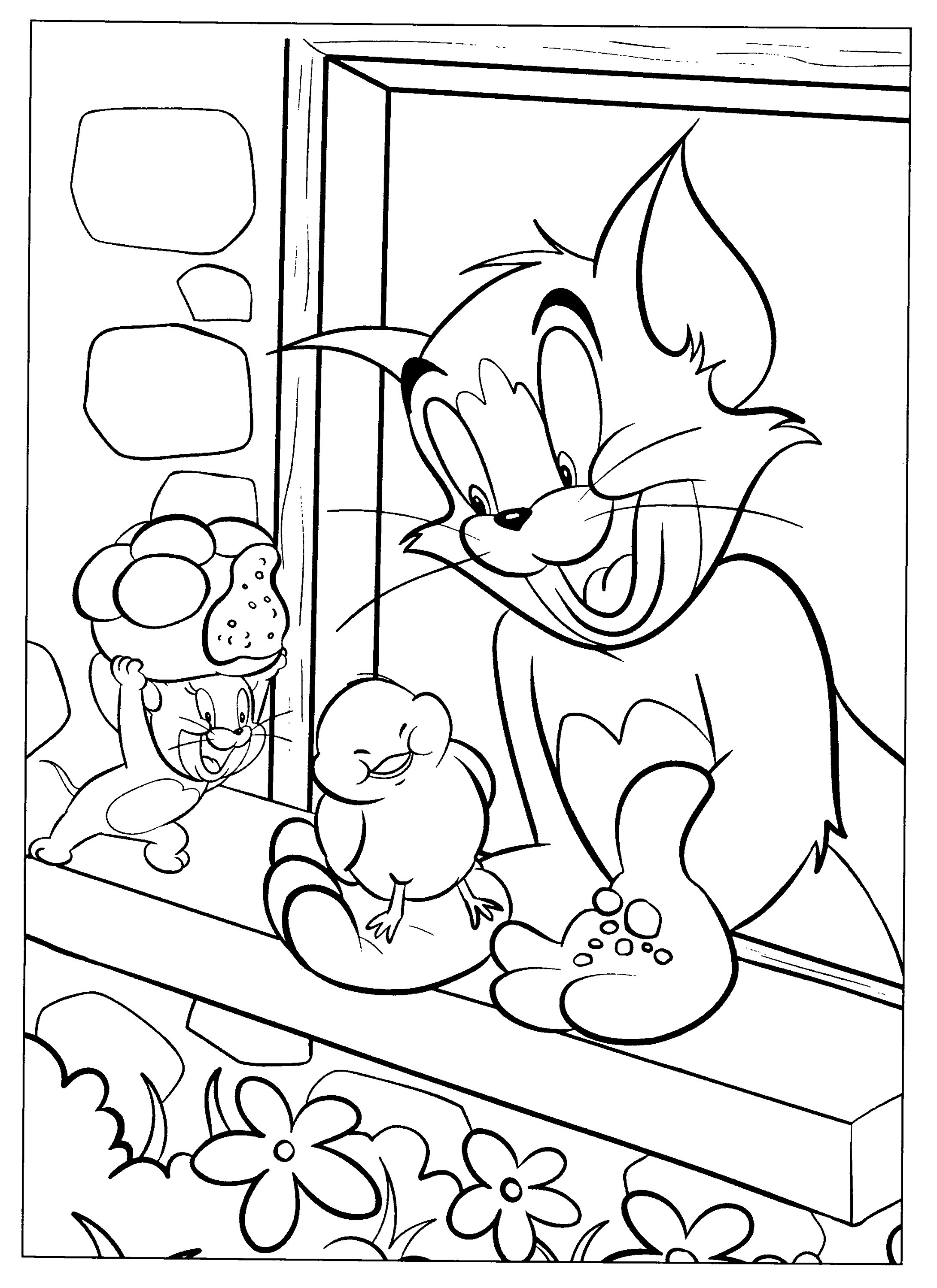 Tom and jerry coloring pages download now