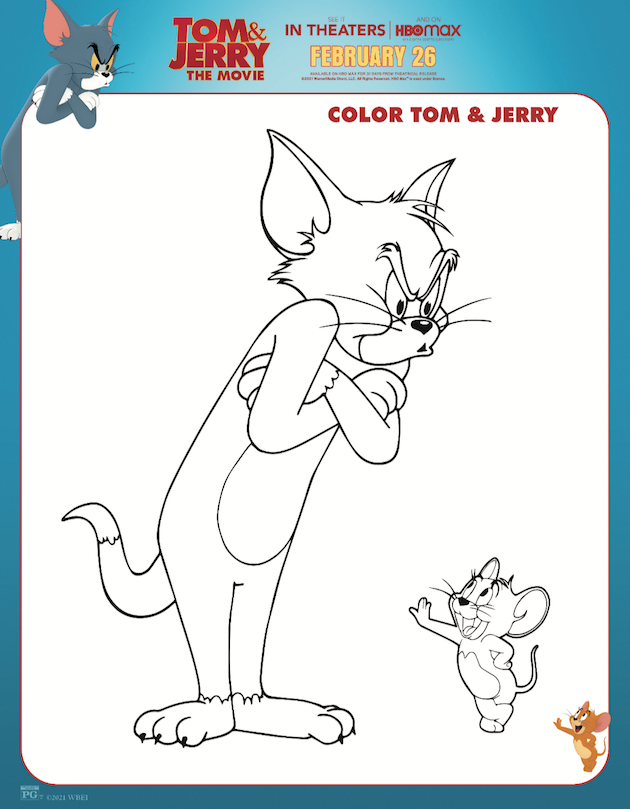 Tom jerry printables and activity sheets