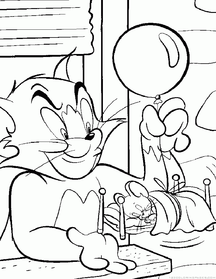 Tom and jerry coloring pages