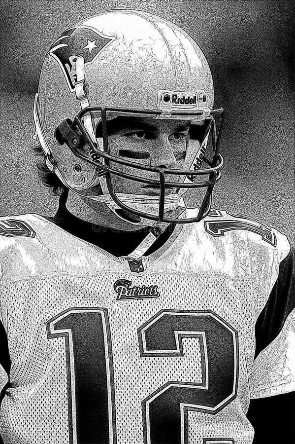 Tom brady new england patriots color abstract graphic photo editorial photography