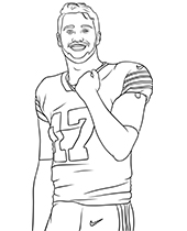 Print tom brady coloring page nfl player