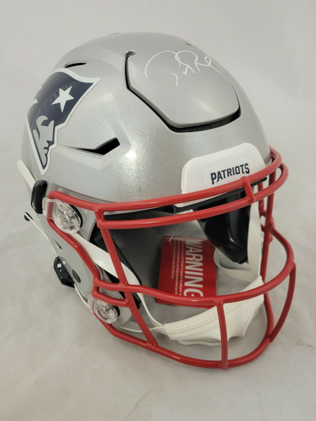 Tom brady signed new england patriots speedflex authentic helmet fanatics coa