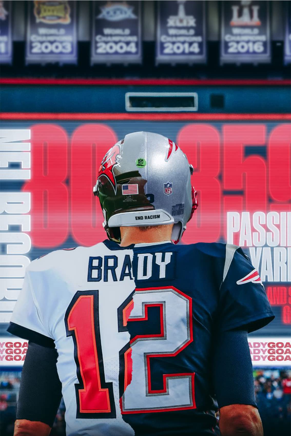 Rugby sports star tom brady canvas poster art wall decor tom brady