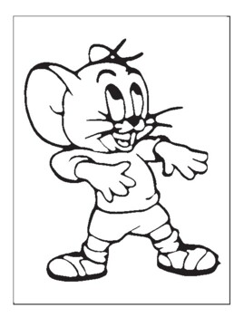Tom jerry coloring pages by elyazid akerramou tpt