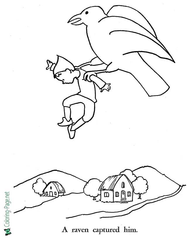 Tom thumb coloring pages