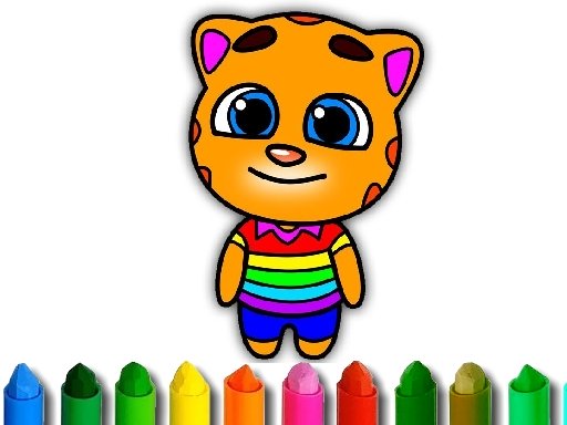 Play talking tom coloring book free online