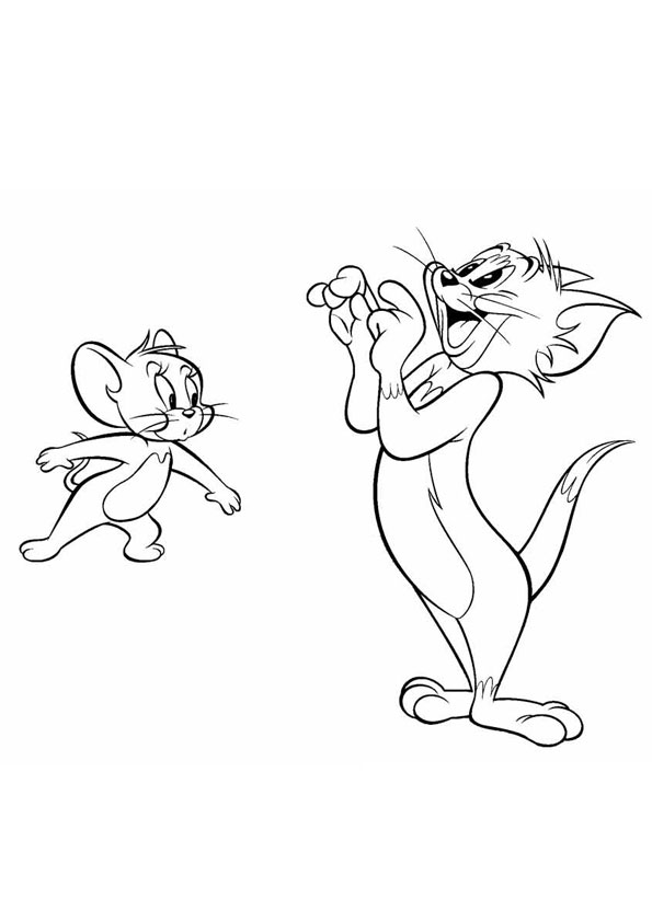 Coloring pages tom and jerry coloring page for kids