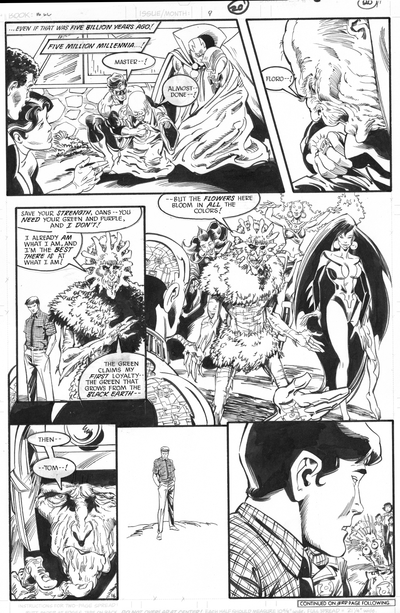 Millenium pg joe staton ian gibson in burke daddys dc ics limited series ic art gallery room