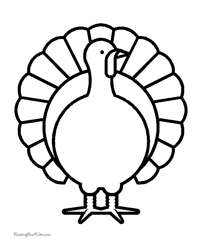 Turkey coloring pages to print and color