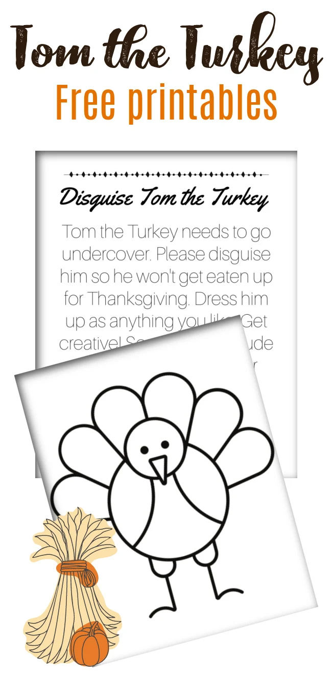Turkey in disguise free printables todays creative ideas