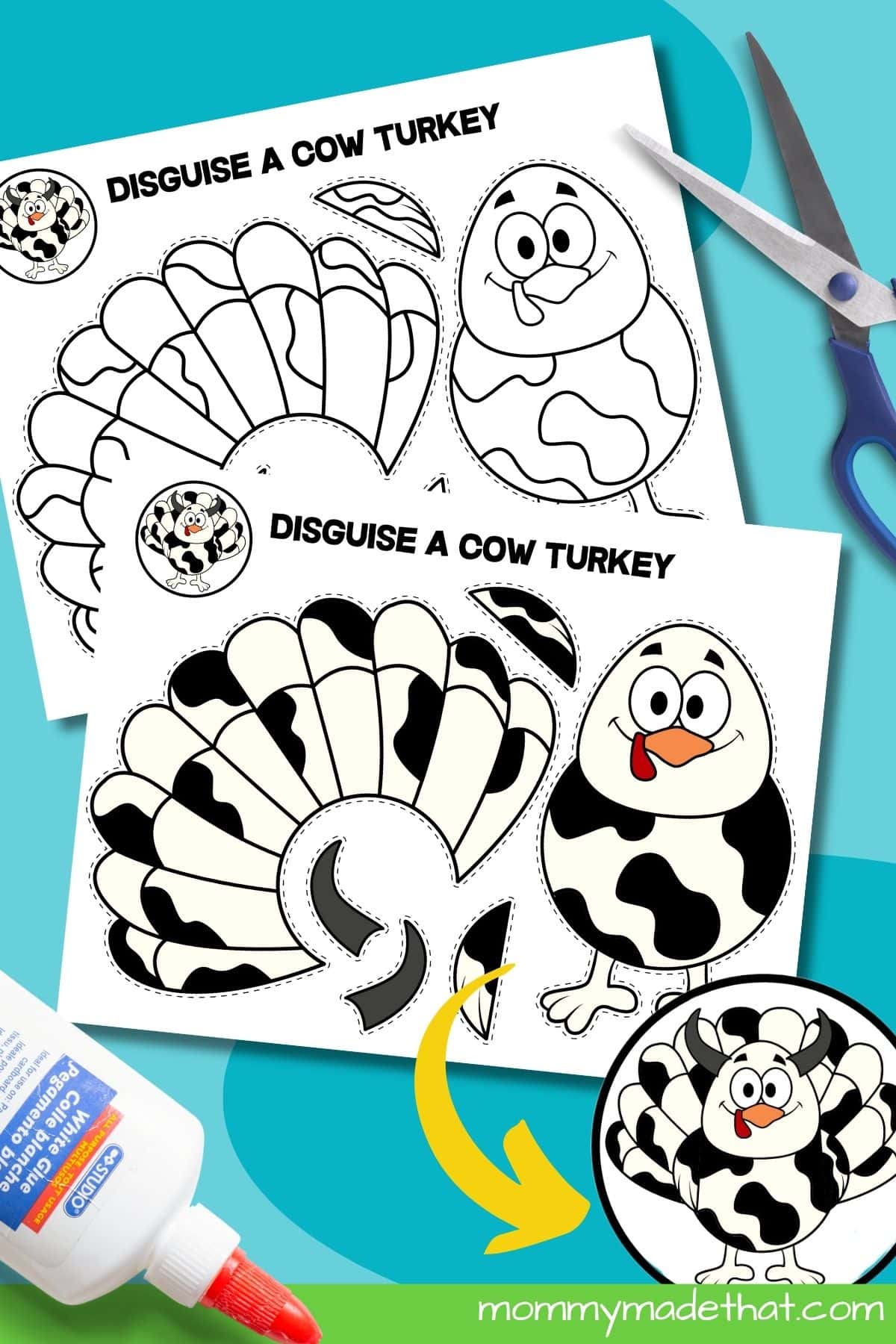 Disguise a turkey project free printable templates ideas