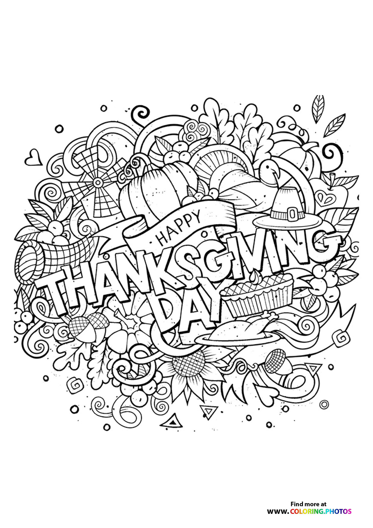 Thanksgiving pages free and easy print or download printables