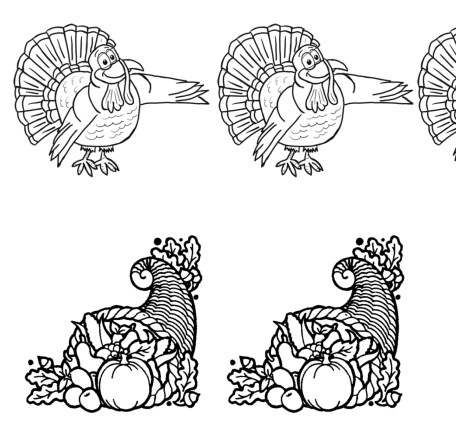Tom turkey adds new coloring page