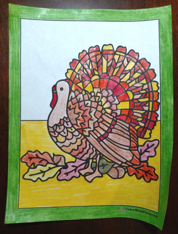Turkey coloring pages digital interactive thanksgiving printables