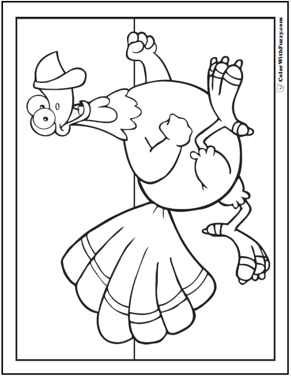 Turkey coloring pages digital interactive thanksgiving printables