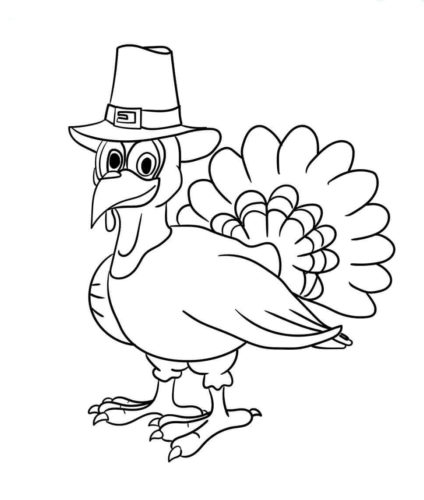 Free turkey coloring pages printable