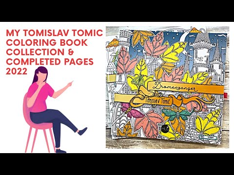 Toislav toic coloring book collection with copleted pages ay
