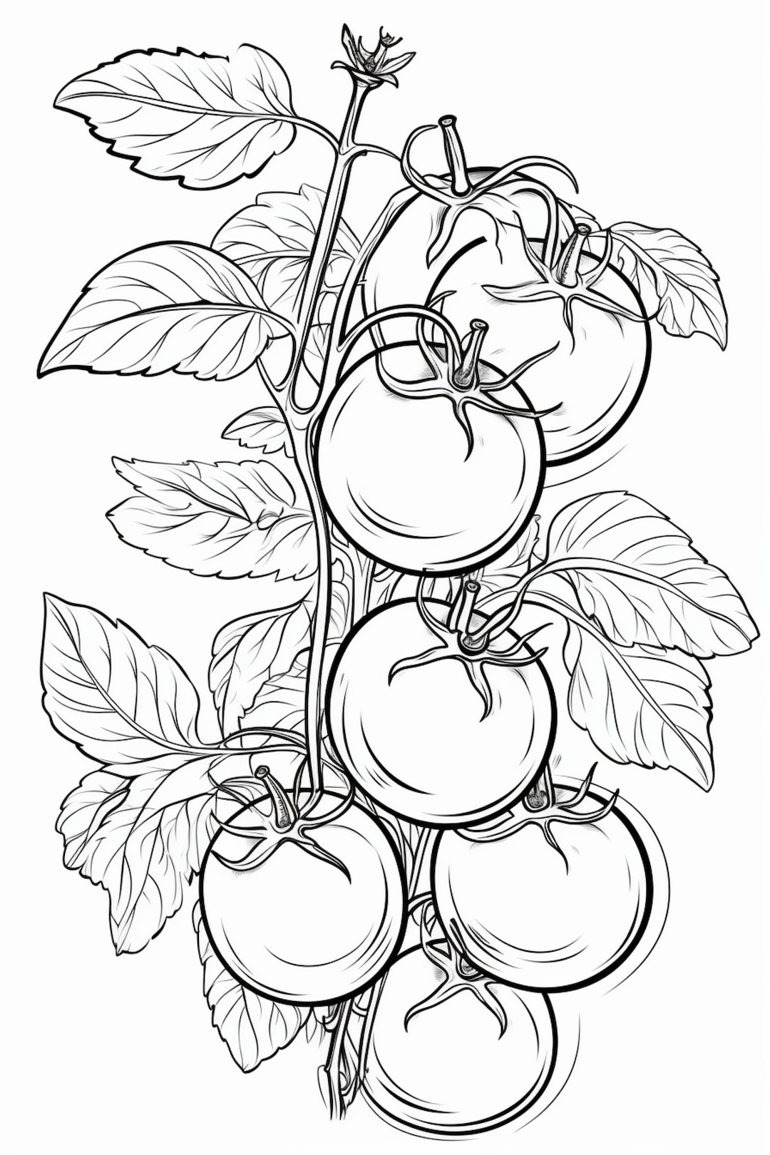 Tomato coloring pages