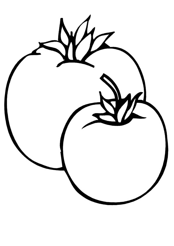 Coloring pages printable tomato coloring page