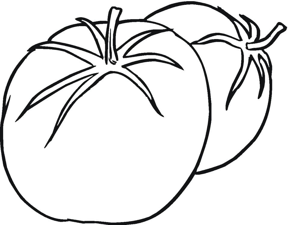 Tomatoes free coloring page
