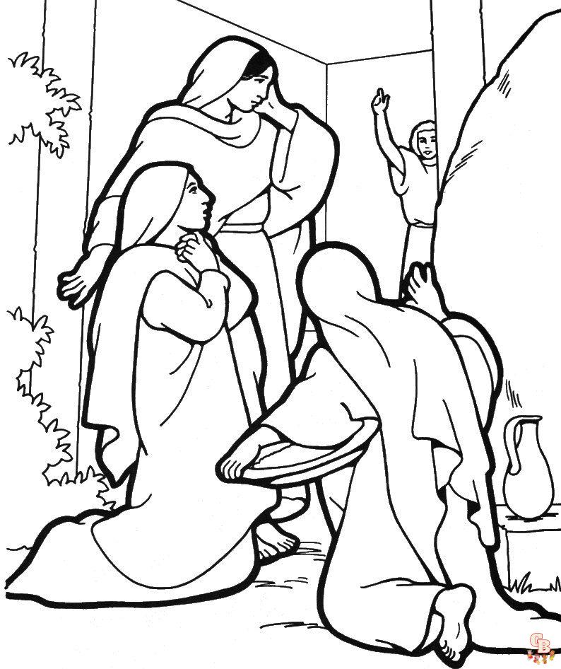 Free printable empty tomb coloring pages for kids