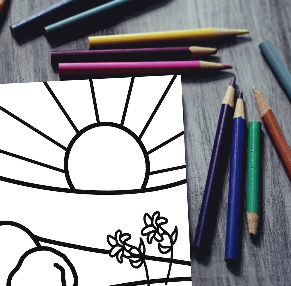 Empty tomb coloring page for easter âcarrot top studio